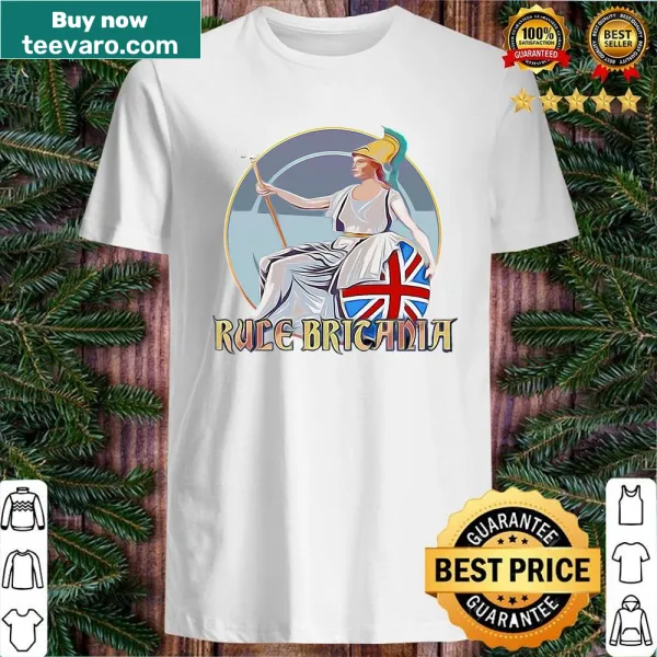 Patriotic shirt featuring the words 'Rule Britannia' in bold text