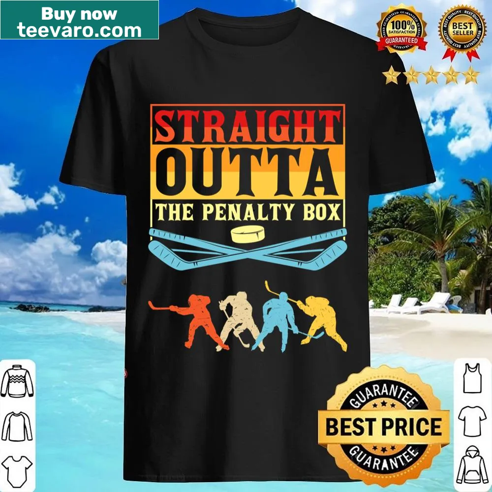 Playful typography shirt featuring 'Straight Outta The Penalty Box.'
