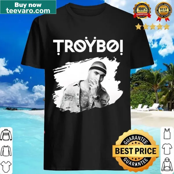 Graphic t-shirt featuring Troyboi with accompanying text