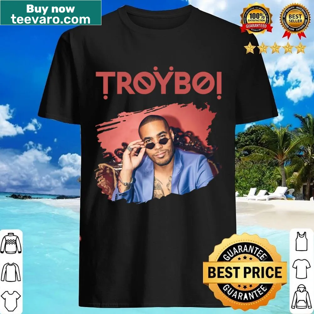 Graphic featuring Troyboi with bold text