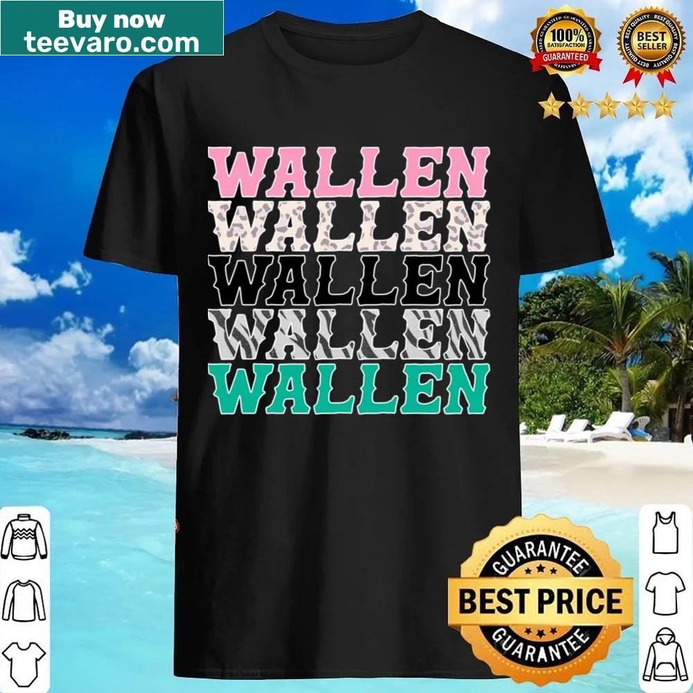 Cute cowboy-themed shirt celebrating Wallen's music