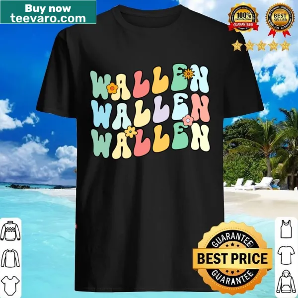 Vintage cowboy-themed shirt with country music elements and Wallen design