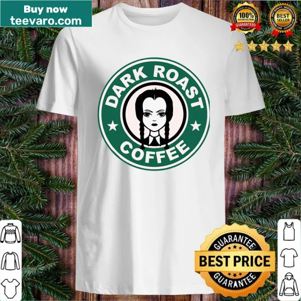 Stylish illustration of Wednesday Addams on a shirt