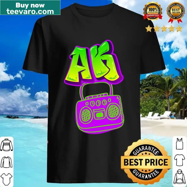T-shirt with an edgy graffiti-inspired design.