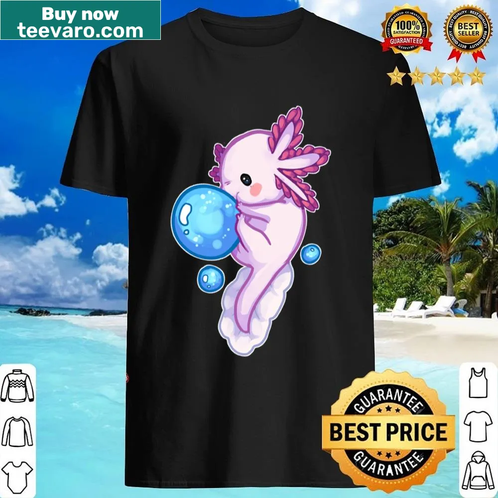 Cute axolotl design t-shirt for kids