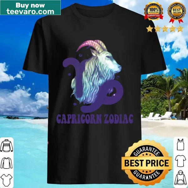 Capricorn zodiac typography graphic on a shirt