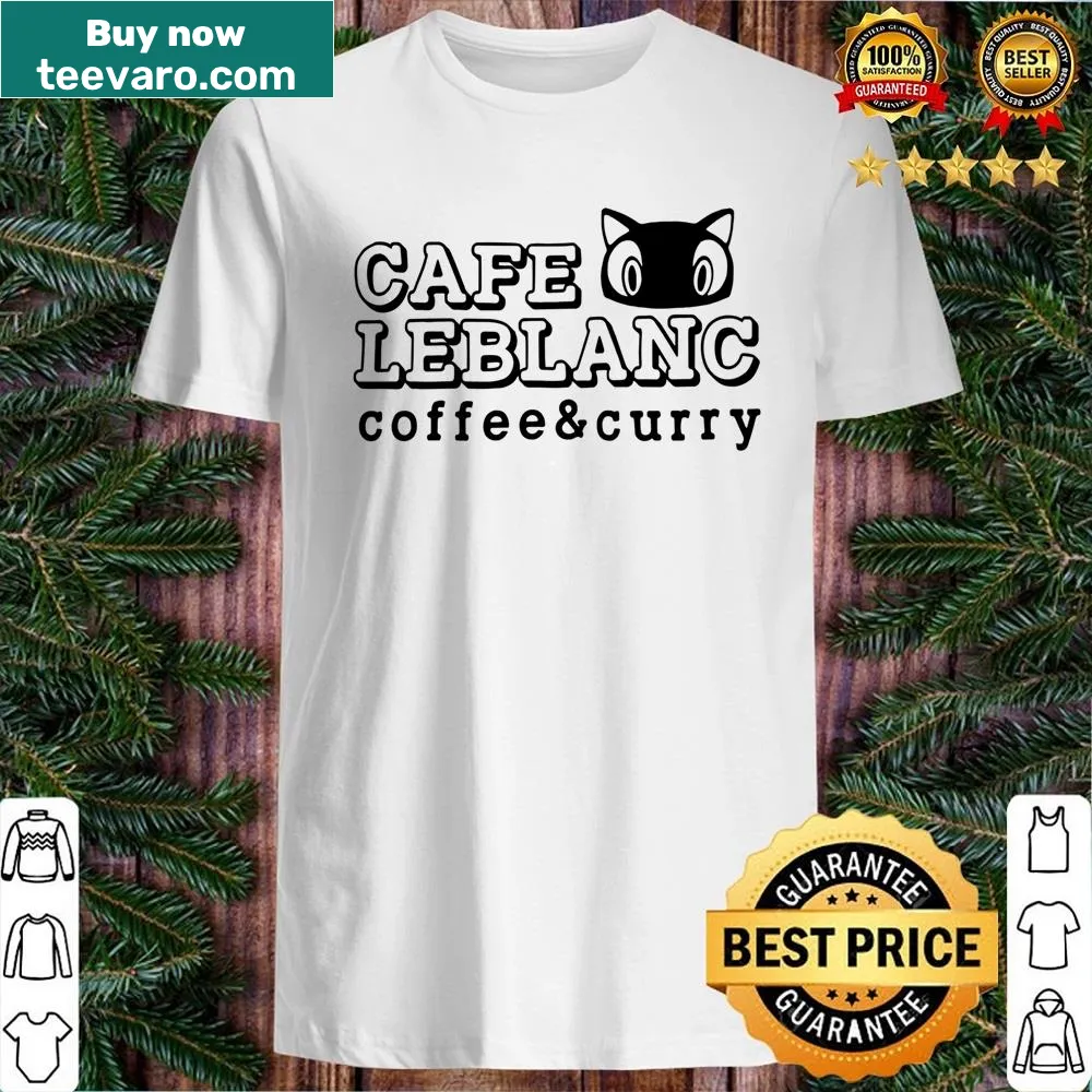 Vintage-style shirt featuring coffee and curry graphic