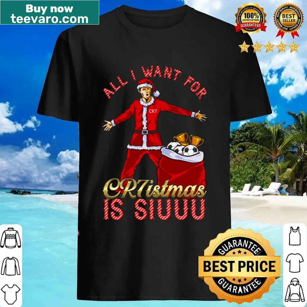Soccer-themed shirt featuring 'Siuuu' for Cristiano Ronaldo fans