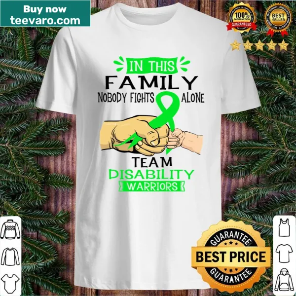 Inspirational text on a Disability Awareness shirt