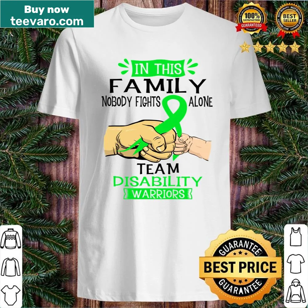 Inspirational text on a Disability Awareness shirt
