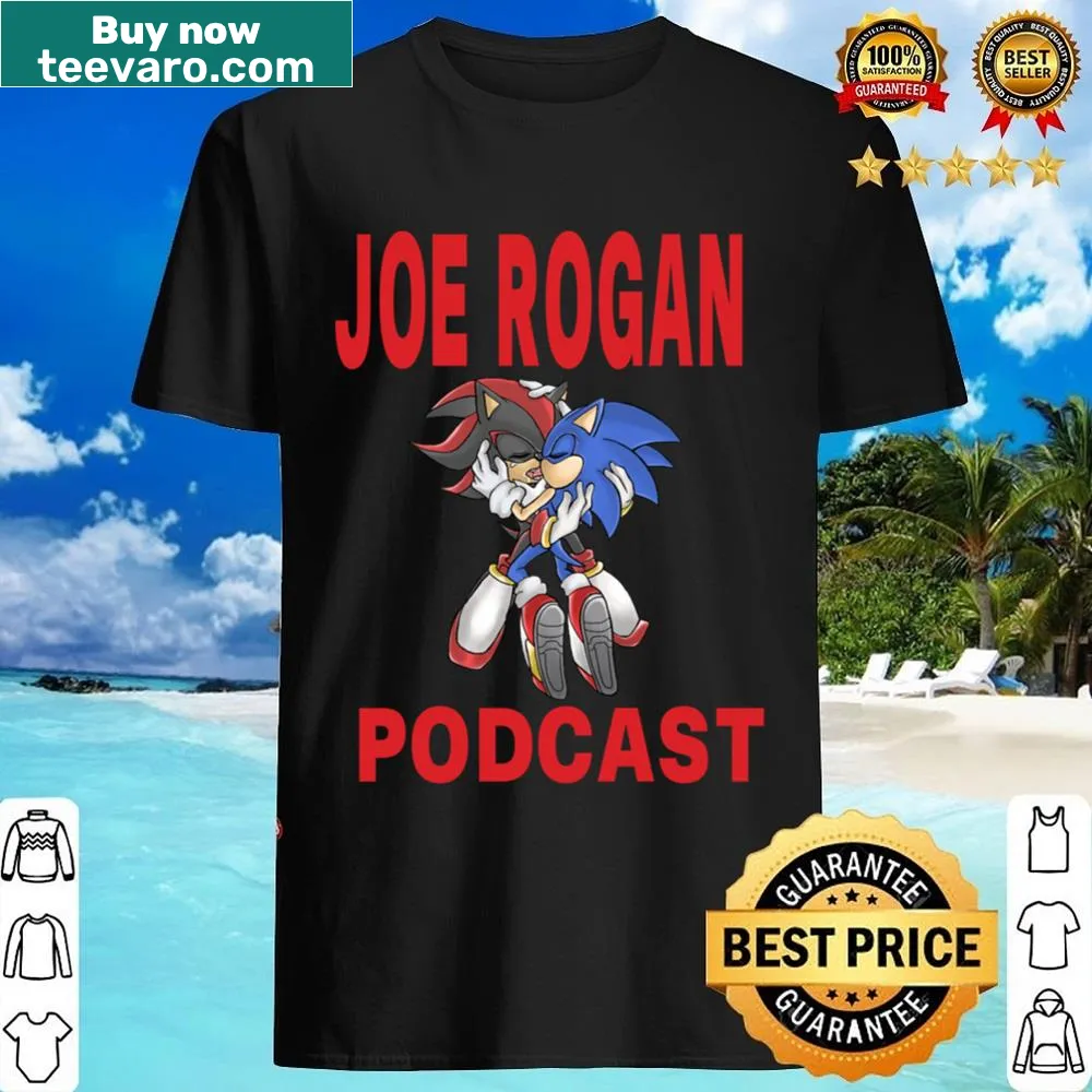 Joe Rogan Podcast Sonic T-shirt with bold typography design