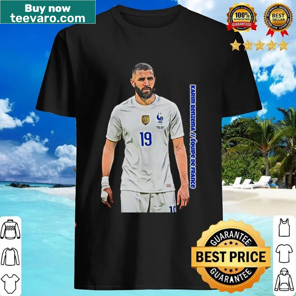Commemorative shirt celebrating Karim Benzema's achievements