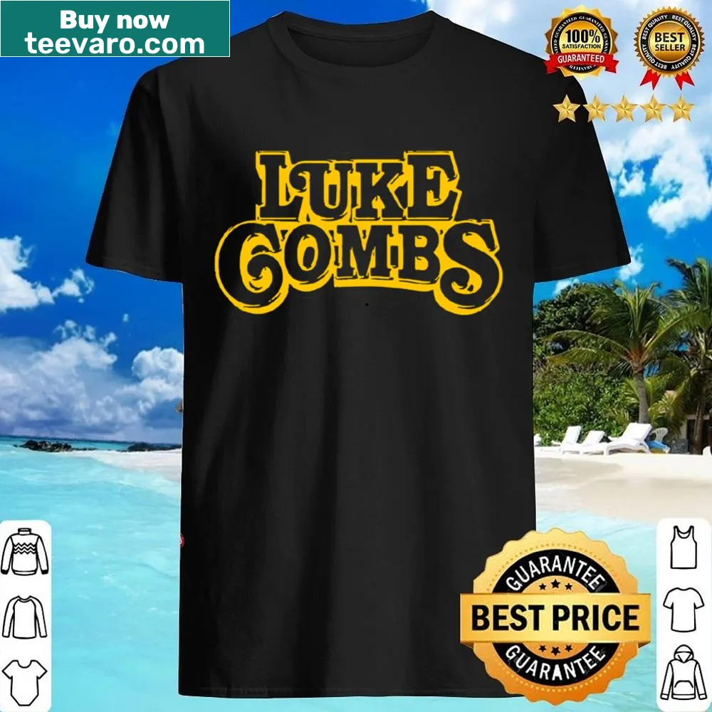 Yellow logo shirt featuring Luke Combs' branding