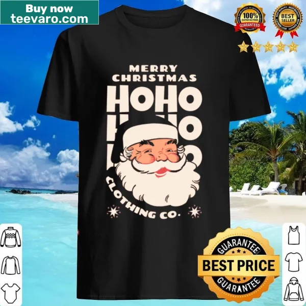 Merry Christmas shirt featuring festive text design