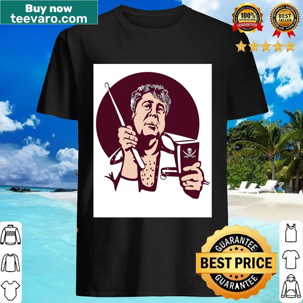 Mike Leach Artwork T-shirt featuring a tribute design of the coach.