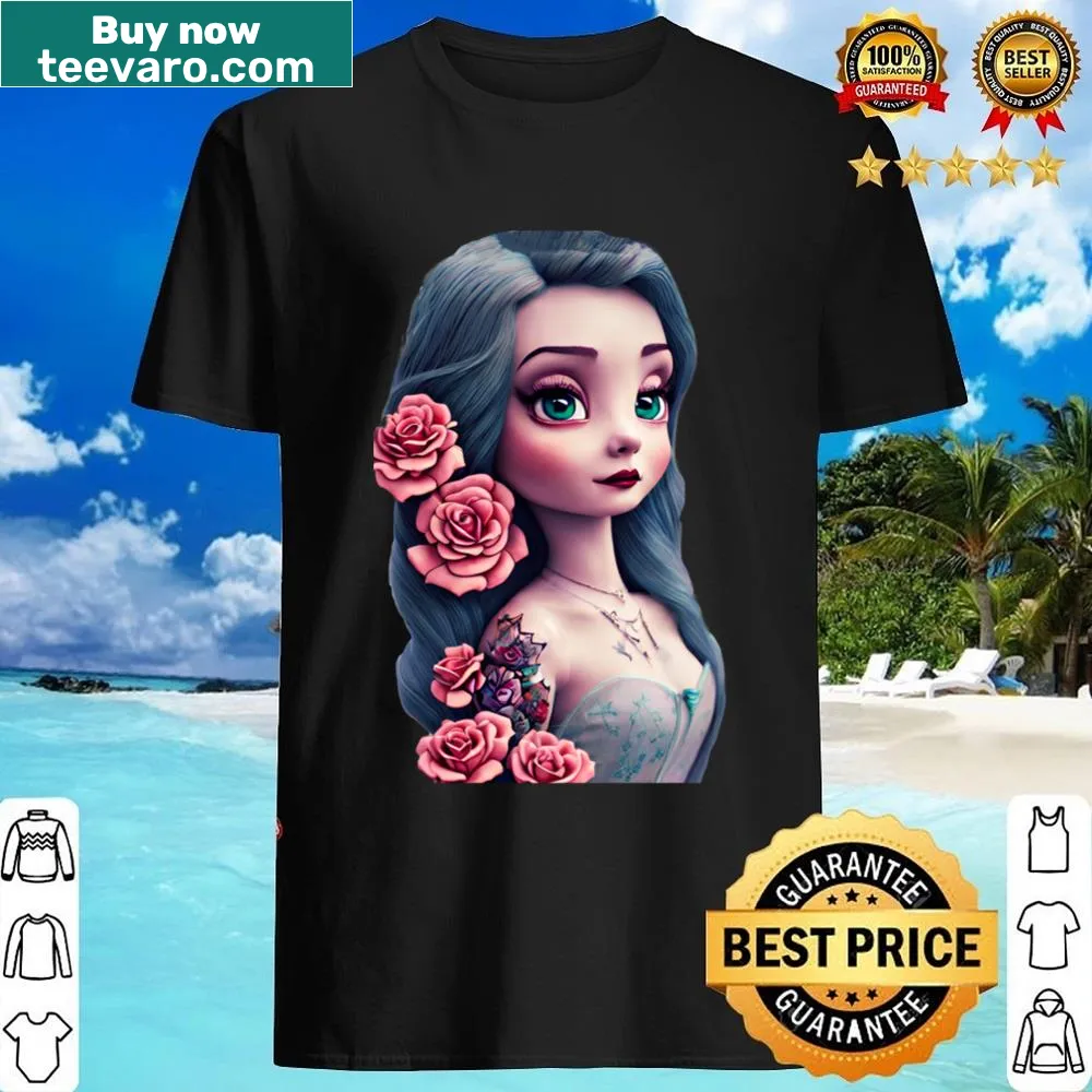 Illustration shirt featuring a dreamy princess design