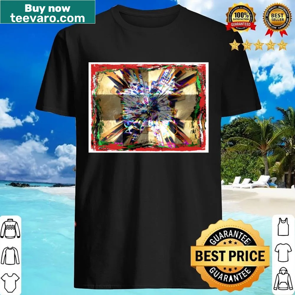 Modern shirt featuring abstract squared X shapes design