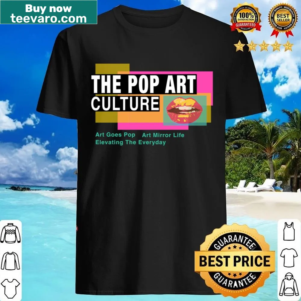 Playful pop art shirt celebrating culture and creativity.