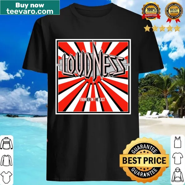 Bold typography shirt featuring 'Thunder In The East' for music lovers