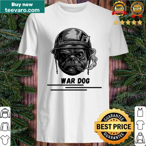 Shirt honoring war dogs with bold tribute text