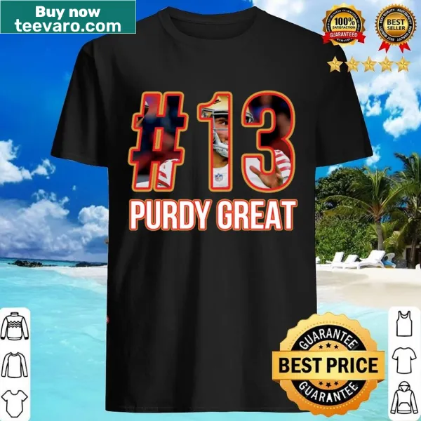 Brock Purdy shirt celebrating the football star for fans