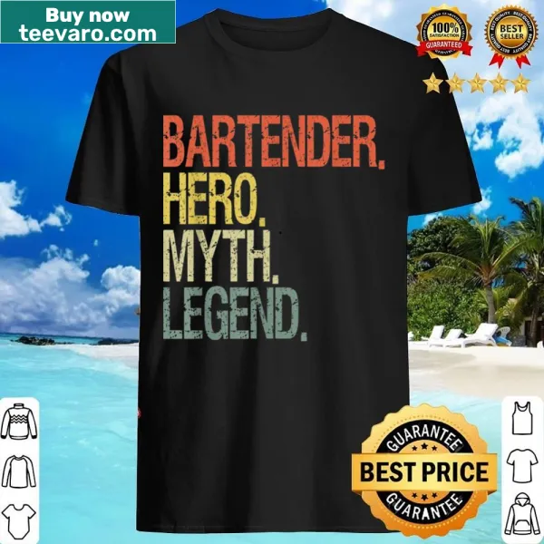Humorous shirt for bartenders featuring a clever phrase