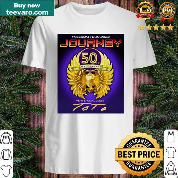 Jrny shirt celebrating Journey's 50th Anniversary Freedom Tour