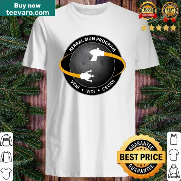Shirt featuring the Kerbal Moon Program design