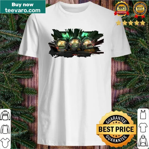Artistic Kerbal Space Program shirt with space-themed illustrations