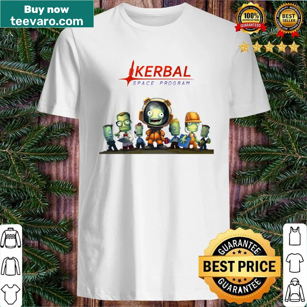 Kerbal Space Program KSP Team shirt with bold typography