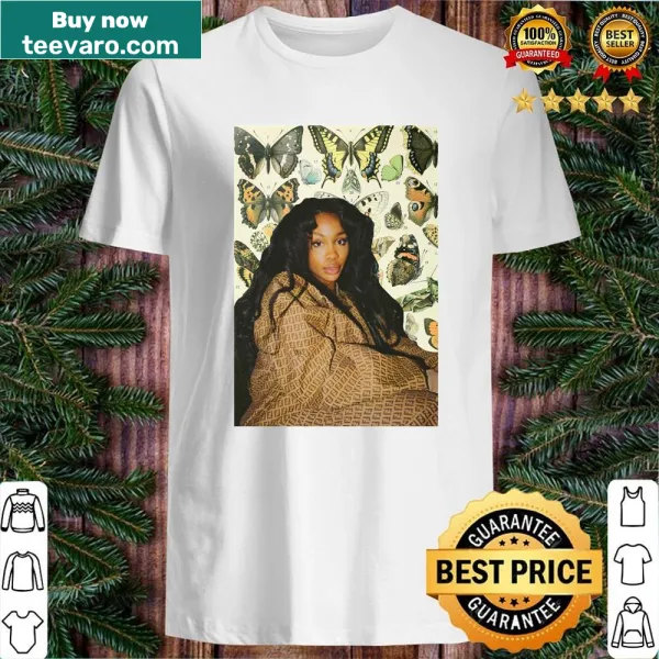 Text design stating 'My Girl Sza' on a music-themed shirt