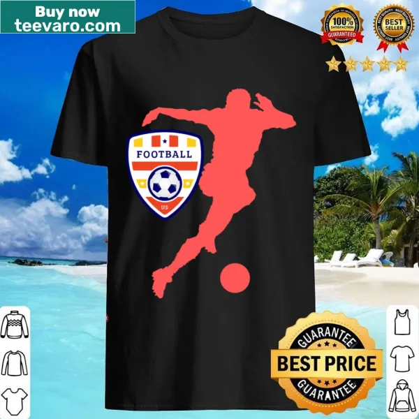 American flag and sports symbols on a fan shirt