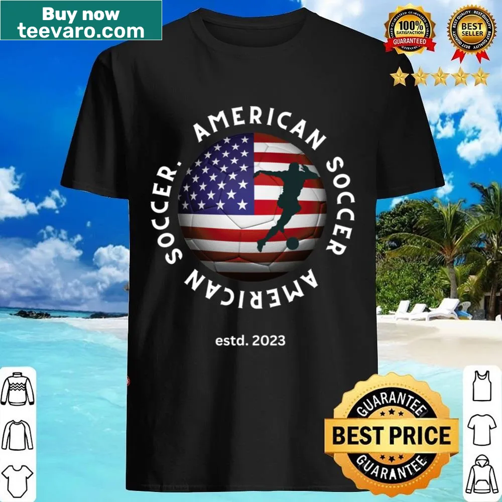 Patriotic shirt for American sports fans with flag design