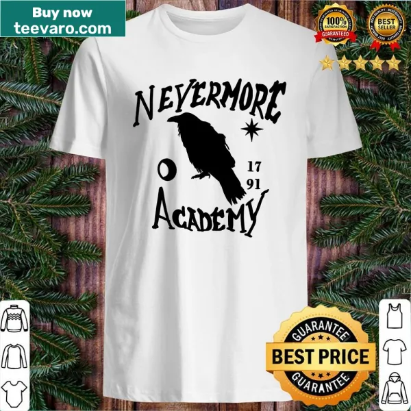 Bold text design inspired by Nevermore Academy with a gothic theme