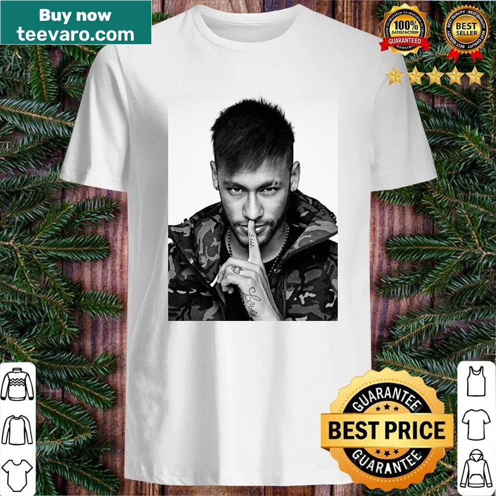 Artistic depiction of Neymar on a football shirt