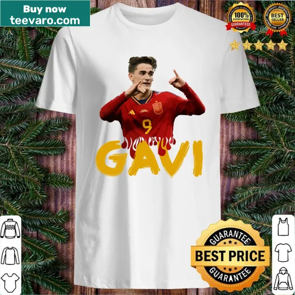 Soccer player shirt featuring Pablo Gavi graphic