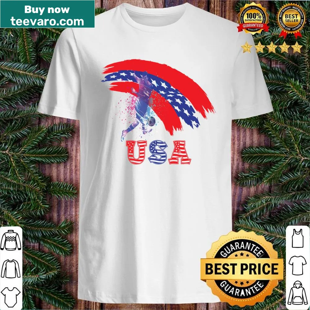 USA Football Flag Fan Soccer Team shirt design
