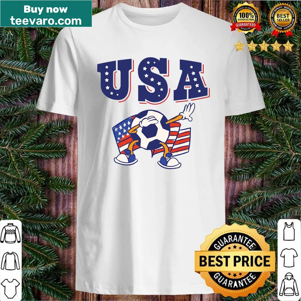 USA Soccer Fan Jersey with American flag design