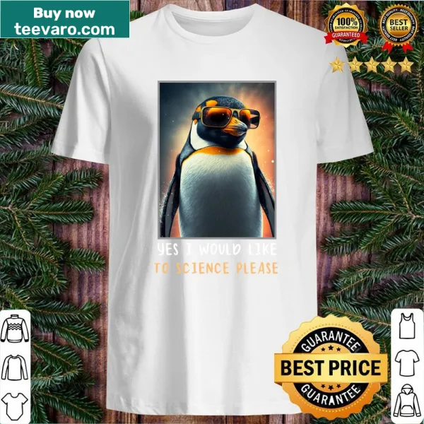 Playful science-themed shirt with humorous text