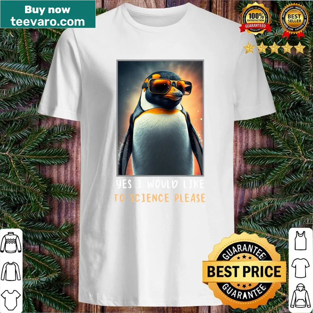 Playful science-themed shirt with humorous text