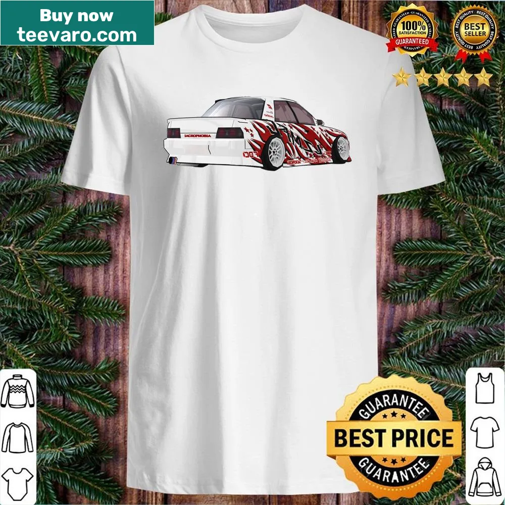 Illustration of the R32 car on Adam Lz merchandise shirt