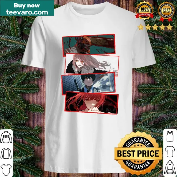 Illustration of Chainsaw Man Squad on shirt