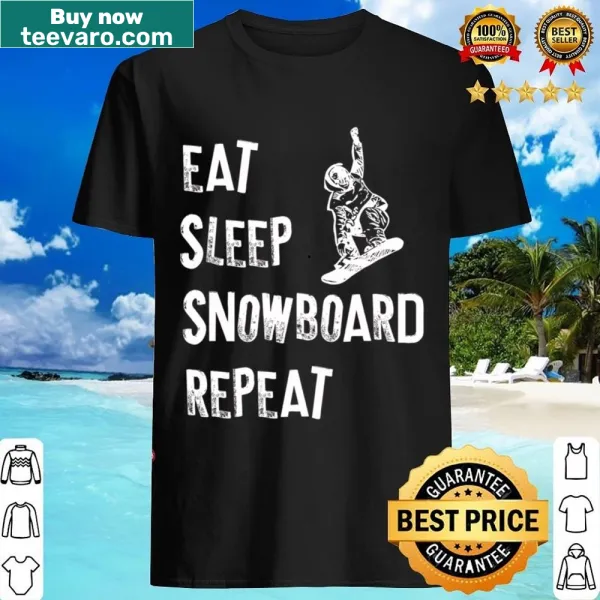 Sporty shirt with a slogan about snowboarding lifestyle