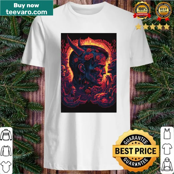 Intricate illustration from Malebolge Bolgia 2 on a shirt