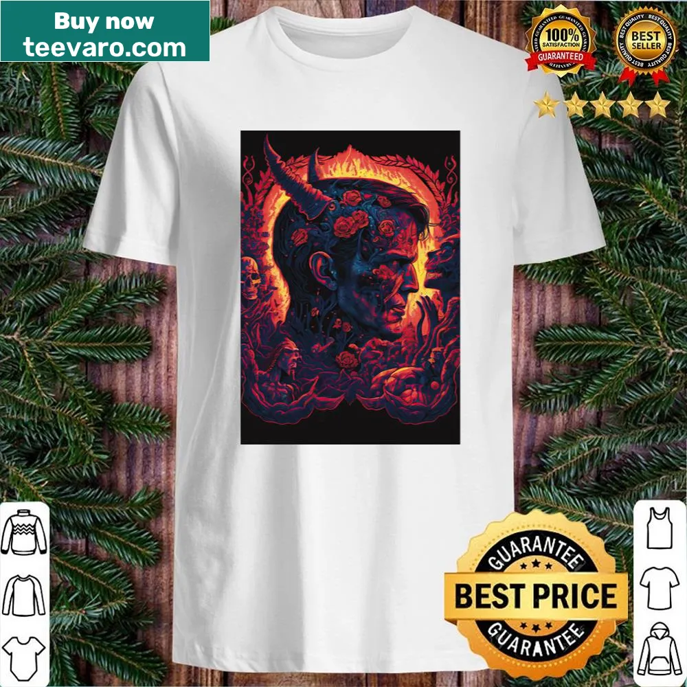 Intricate illustration from Malebolge Bolgia 2 on a shirt