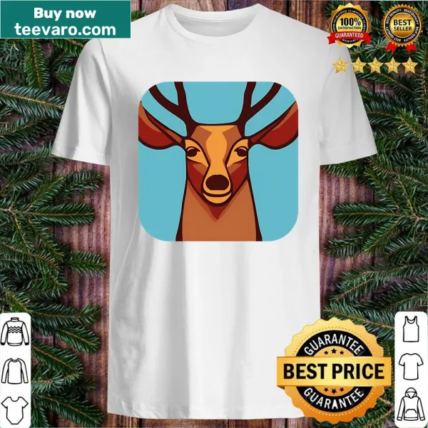 Abstract design featuring a mystical deer illustration