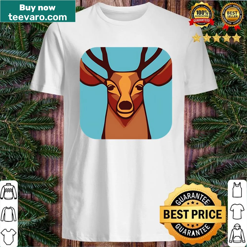Abstract design featuring a mystical deer illustration