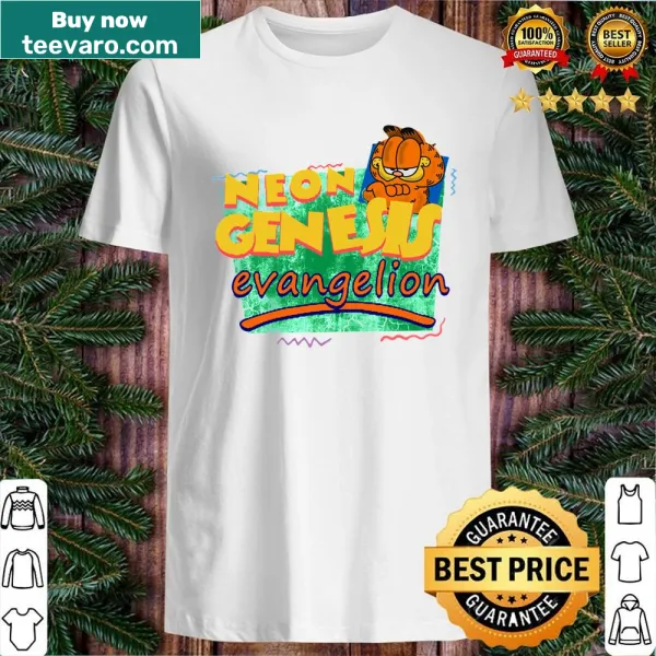 Crossover design featuring Garfield and Neon Genesis Evangelion
