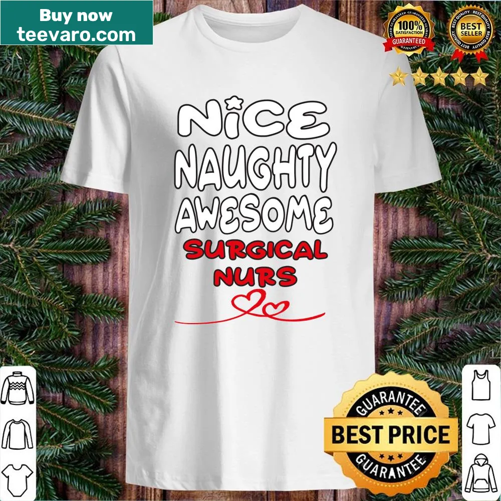 Funny typography design for surgical nurses