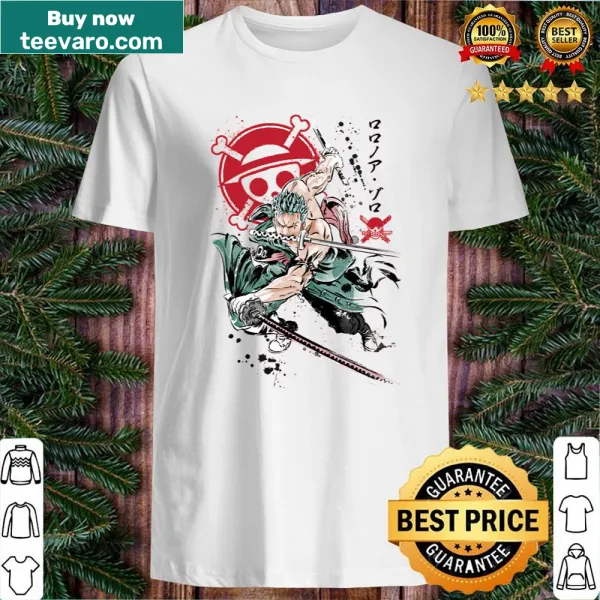 Illustration of Roronoa Zoro from One Piece with swords
